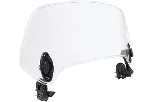 BOROCO Motorcykel vindskylt justerbar, universell vindavvisare stam av akryl, justerbar motorcykelskiva för brusreducering, t