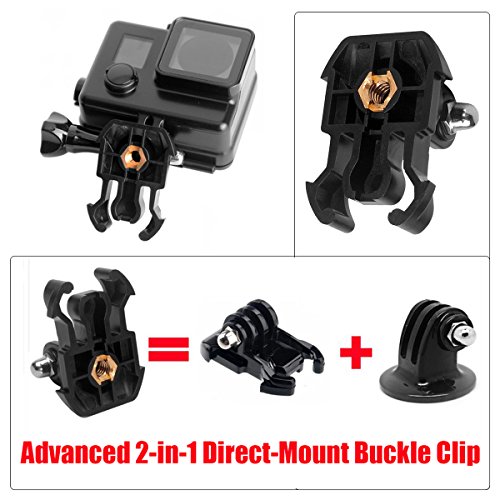 Fantaseal® 8-in-1 Wasserdicht Gehäuse Set für GoPro Gehäuse GoPro Black-Out Unterwasser Schutzgehäuse GoPro Schutzhülle Sekleton GoPro Schützend Housing + Direkte Montage Schnellspannschnalle + Schraubenschlüssel + Objektivschutz + Gehäusedeckel + Schraube + Schraubenschlüssel + Verschlussstecker für GoPro Hero3+ Hero4 - 5