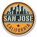 Produktbild 2 x 10cm/100mm San Jose KalifornienVinyl Selbstklebende Sticker Aufkleber Laptop Reisen Gepäckwagen Cool Zeichen Spaß #9820