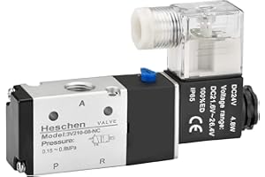 Heschen eléctrico neumática válvula solenoide 3V210-08 24VDC 4.8W PT1/4 3/2 way CE