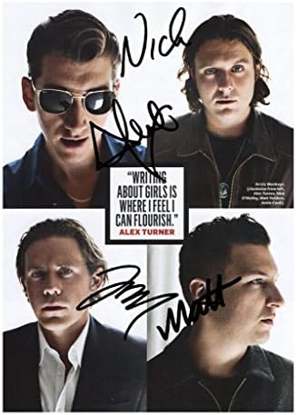 Arctic Monkeys Autographed Signed 21cm x 29.7cm A4 Photo Poster
