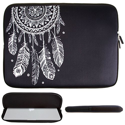 ivencase 13- 13.3 Zoll Portable Weich Laptophülle Tasche Neopren Sleeve Hülle Schutzhülle für Notebook / Ultrabook / Macbook Air / Pro Retina 12.14 Zoll iPad Pro ( schwarz ) - 6