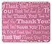 Produktbild SHAQ Thank You Mouse Pad Mauspad, Thankful Message Pink Tones Written in Different Calligraphy, Standard Size Rectangle Non-Slip Rubber Mousepad, Pale Fuchsia and Baby Pink
