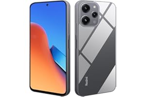 HS PRODUCTS HSP etui do Xiaomi Redmi 12 [odporne na kurz] etui na telefon komórkowy | silikonowe etui ochronne premium TPU | odporne na zarysowania i uderzenia | ochrona wyświetlacza | dokładnie przezroczyste |