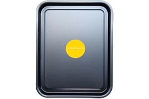 Essentials Baking Tray Set 38cm - Easy Cleaning Baking Tray/Pan, Non-Stick Tin, Multi-Pack Set Oven Trays in Black - Dishwasher Safe and Easy Clean by KITCHENEUR® (1)