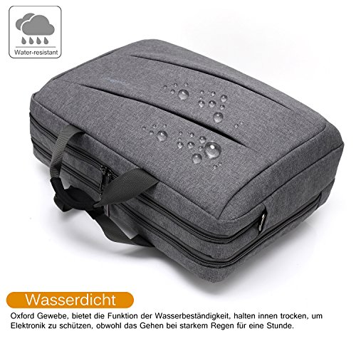 CoolBELL 17 3 Zoll Laptop Messenger Bag multifunktional Aktentasche mehrfachfach Handtasche mit Schultergurt f  r Macbook   Acer   HP   Dell Alienware