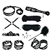 Produktbild MDFL Sexy Slave 10-Piece Erotic Bondage Gear System Sex Toys Gesundheitswesen Hot Diamond Butterfly Purple Handschellen Spielzeug Paar,Black