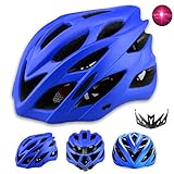 Damen Herren Fahrradhelm mit integriertes LED-Rücklicht und...