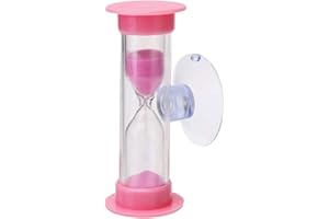 YANWUWA Temporizador de ducha de 2 minutos, cepillado de dientes, regalos de Navidad para niños con ventosa, reloj de arena, adorno de escritorio, reloj de arena para niños, temporizador de reloj de arena de