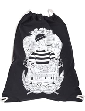 Küstenluder DIE EINE WAHRE LIEBE Matrosen B&W GYMSACK Turnbeutel Rockabilly