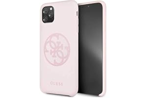 CG MOBILE, Carcasa para iPhone 11 Pro MAX Guess Logo, Color Rosa