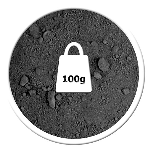 Pigmentpulver, Eisenoxid, Oxidfarbe - 100g (25,90€/kg) im Beutel Farbpigmente, Trockenfarbe für Beton + Wand - Farbe: schwarz/black