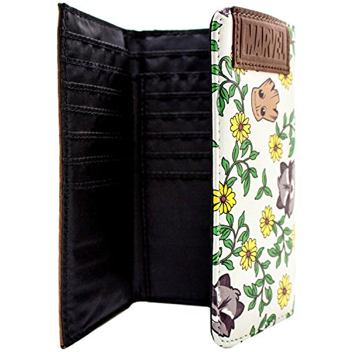 Cartera-de-Guardians-of-the-Galaxy-Vol-2-Groot-beb-y-Rocket-floral-Verde