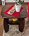 Produktbild Couchtisch Kiefer massiv Vollholz Nussfarben 005  Abmessung 60 x 65 x 65 cm (H x B x T)
