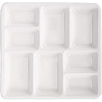 Tavolozza Per Acquerelli In Ceramica A Forma Di Margherita - 7 Pozzetti, Superficie Liscia E Facile Da Pulire - Foto 10