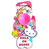 tamaño 12cm x 15cm Hello Kitty Bebé a bordo señal de coche [ niño a bordo ]Š Sanrio Con Licencia Producto