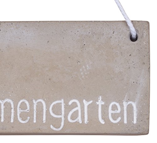Schilder 3er Set Beton Grau B x H x T 15x6x1cm Garten Deko Sprüche Wanddeko - 5