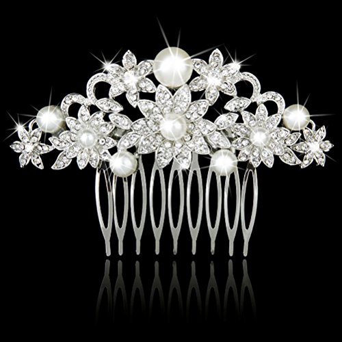 Yulakes Handgefertigt Hochzeit Braut Hochzeit Haarkamm Kristall Strass Haarspange Haarschmuck