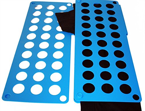 T-Shirt Folder – Wäschefalter Faltbrett – Falthilfe, Aquablau – 70×59 cm - 3