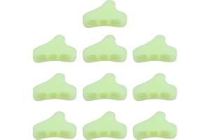 Briny River 10Pcs Glow Rope Tensioner Tent Rope Fastener CL266 for 1-3mm Tope 24x14x8mm