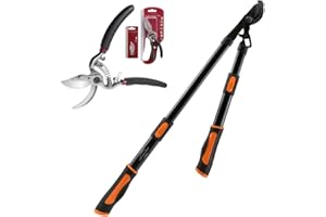 S. KUNDE & SOHN GERMANY S.Kunde & Sohn Germany – GS220 Teleskop Astschere Bypass geschmiedet Schneidkopf Ø40mm + 1X SKS6 Tradition + 1x Klinge GRATIS Baumschere & Rosenschere