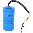 Start Capacitor, CD60 250V AC 300uf Switching Capacitor with Withstand Strike Current Ability Explosion-Proof Household Appliances Accessory