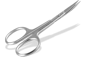 INSTRUMENTENRW Ciseaux à ongles ergonomiques avec grands trous pour les doigts Ciseaux de manucure et pédicure en acier inoxydable pour hommes et femmes 9,5 cm