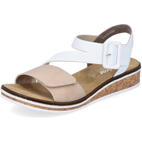 Rieker Blauwe Casual Open Platte Sandalen Blue Dames