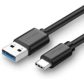 UGREEN 3.0 A USB-A & USB-C, Data ve Şarj Kablosu,1 Metre, Siyah, ACBUGN20882
