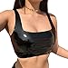 Produktbild Coolster Damen Damen Sexy Bluse Weste Träger Top Weste Top Top Ärmelloses T-Shirt Tank Top Bluse (Schwarz, L)