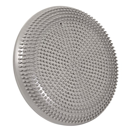 POWRX Sitz-Kissen 33 cm Deluxe Gleichgewichtskissen Balance-Kissen (Anthrazit oder Silber) Ballkissen - 3