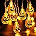 Produktbild LED Kürbis Lichterkette, VegaHome 3D Halloween Schnur Lichter 30 LED Karneval Deko Lichterketten Innen Batteriebetrieben Beleuchtung Dekoration für Partys Außen,Warmweiß [Energieklasse A+]