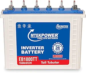 Microtek EB1800TT Tubular Inverter Battery (150 AH)