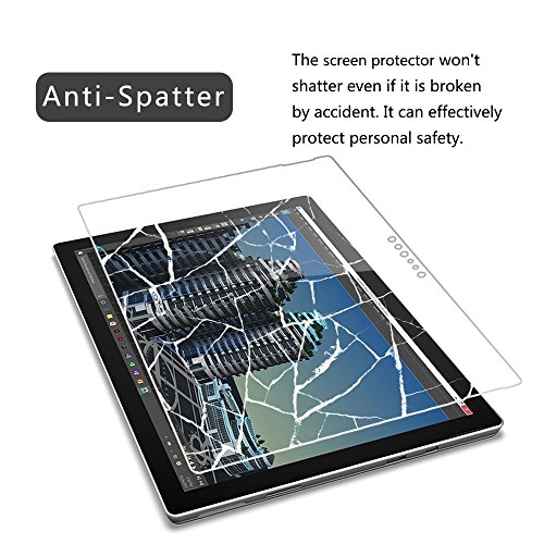 Microsoft Surface Pro 4 Schutzfolie,Vikoo Glasfolie Hartglas 9H Panzerglas Panzerglasfolie für Microsoft Surface Pro 4 - 3
