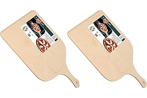 REPLOOD 2 Pale Per Pizza In Legno Di Betulla 30x42 Cm Pala Tagliere Con Impugnatura Pala Vassoio Pizze