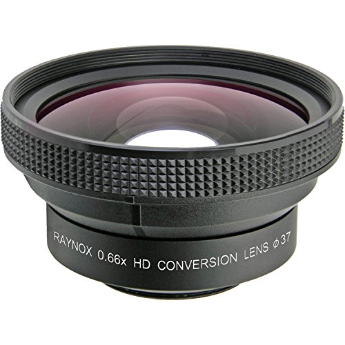 RaynoxHD-6600 Pro Superlow distortion wideangle conversion lens (0.7x, 37 mm mounting thread)