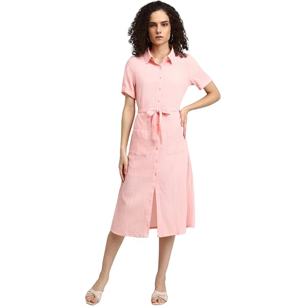 Buy FOREVER 21 Women's Cotton Classic Mini Dress (601318_Pink at Amazon.in