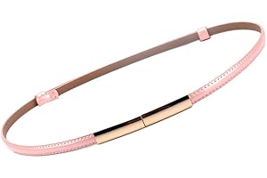 Oyccen Moda Cintura in Pelle Sottile con Fibbia in Lega Cinturino in Vita per Donna