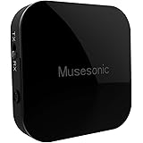 Musesonic 2-in-1 Aux Stereo Bluetooth V5.2 Audio Transmitter Receiver Compatible with Low Latency Devices for TV, Pc, Speaker