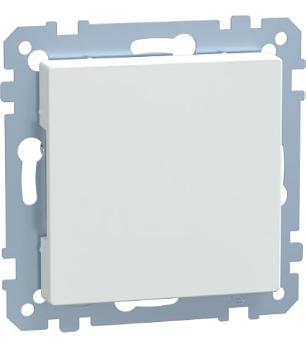 Merten Smart Set Prese Elettriche - 2 Prese + 1 Telaio 2 Posti, Colore Bianco Polare Lucido