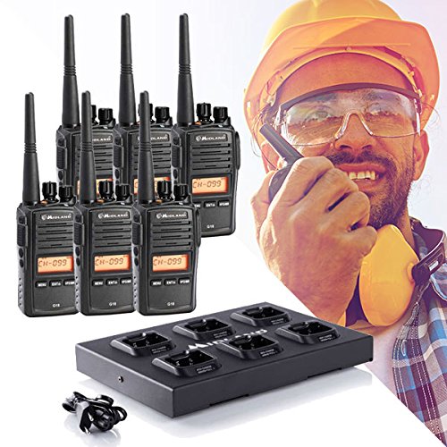 Preisvergleich Produktbild 6er Set Midland G18 + Mehrfachladegerät