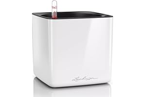 LECHUZA CUBE Glossy 16 weiß-highgloss 13520