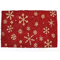 Luo Tappeto Tagliato Fiore Tappetino Quadrato Rosso Cucina