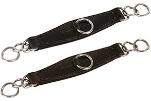 Jumpers Horse Line Jhl Covered Leather Curb Chain Brown - Brown, Regular