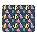 Produktbild HOTNING Gaming Mauspads, Gaming Mouse Pad Abstract Seamless Pattern with Cute Cactus Editable Vector Illustration Art 11.8"x 9.8" Decor Office Nonslip Rubber Backing Mousepad Mouse Mat
