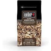 Weber 17624 t&uuml;ts&uuml; cipsi Hickory 700 g, t&uuml;ts&uuml;leme, aroma, mangal, kahverengi, 17,8 x 8,9 x 30,5 cm