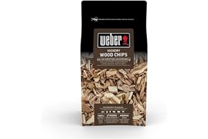 Weber Hickoryträflisor (700g Förpackning) - för nötkött, griskött, vilt & fågelkött, kraftig/intensiv, lätt söt doft, av 100%