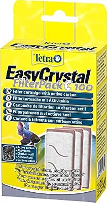 TETRA EasyCrystal FilterPack C100 - Cartouches de Filtration pour Aquarium Cascade Globe - 3 Cartouches