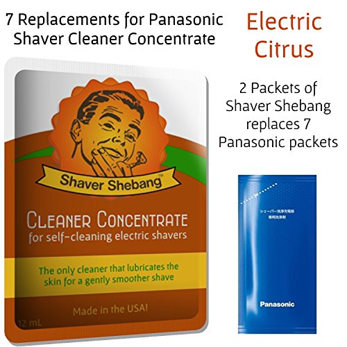 7 Panasonic ES-4L03 and WES-4L03 Detergent Replacements - Electric Citrus - For ES-LV72, ES-LV82, ES-LV92, ES-LV74, ES-LV84, ES-LV94