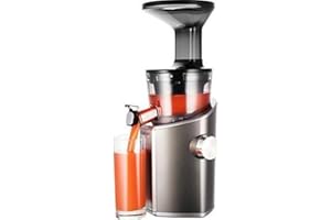 ‎DAHLERT DAHLERT X HUROM DT-SJ-19 Juices, Smoothies, Ice Cream, Innovative Pressure Screws, Double Basket Removal System, Easy to Clean, 500 ml, 150 Watt, BPA-Free, Grey